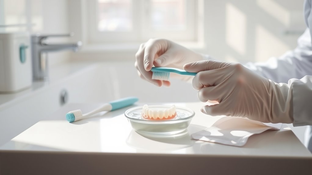 safe dental bridge cleaning