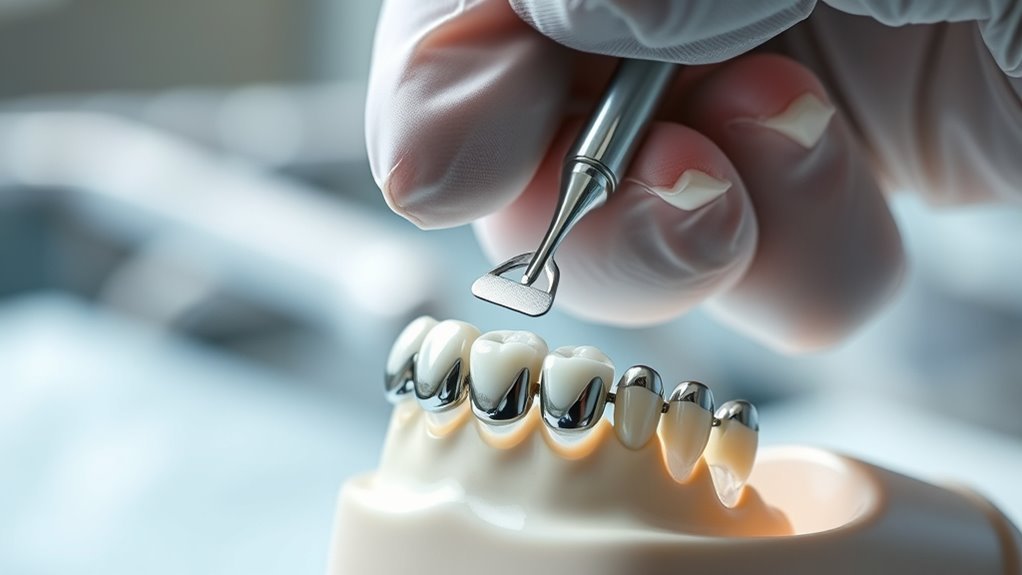 safe dental bridge cleaning