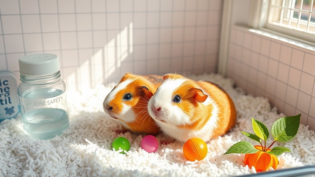 safe guinea pig cleaning