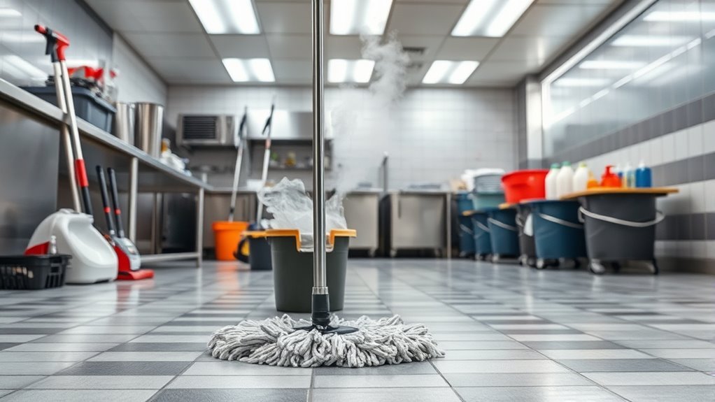 safe kitchen cleaning preparation
