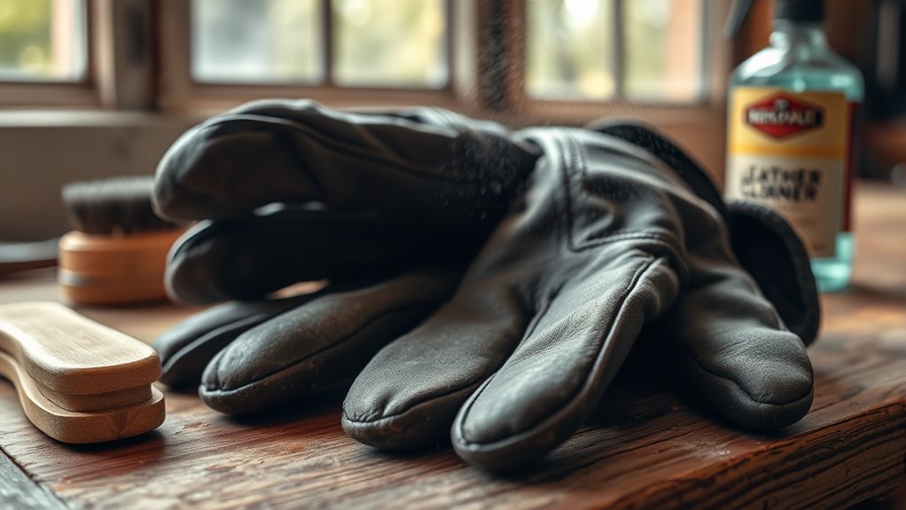 safe leather glove cleaning