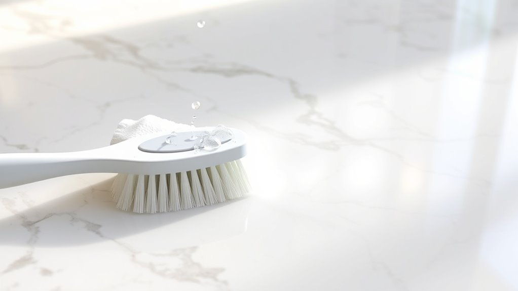 safe marble grout cleaning