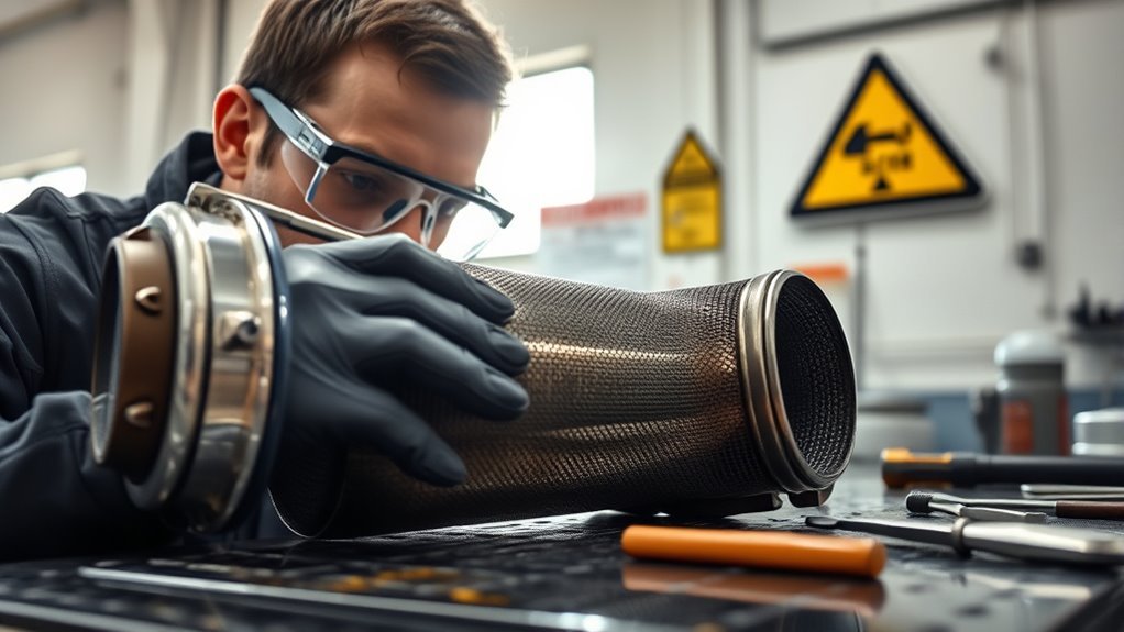 safety during dpf cleaning