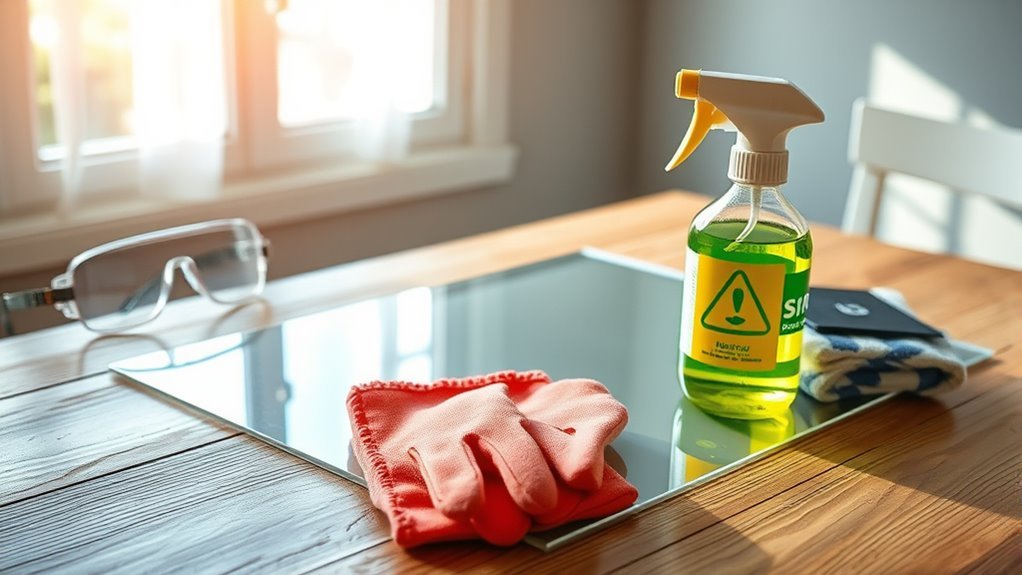 safety first clean carefully