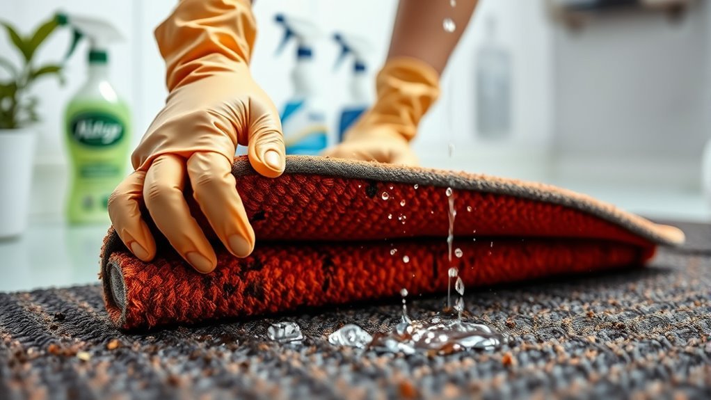 safety first during cleaning