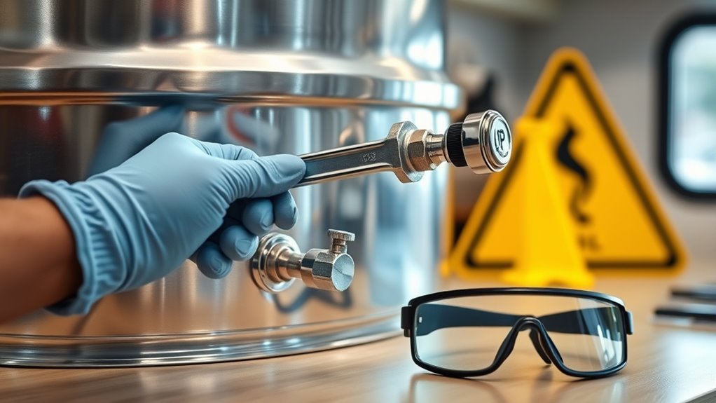 safety first during cleaning