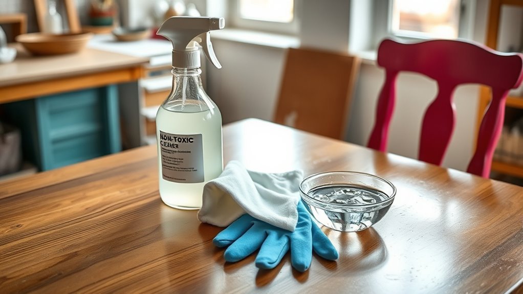 safety first during cleaning