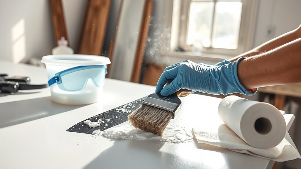 safety first during cleaning