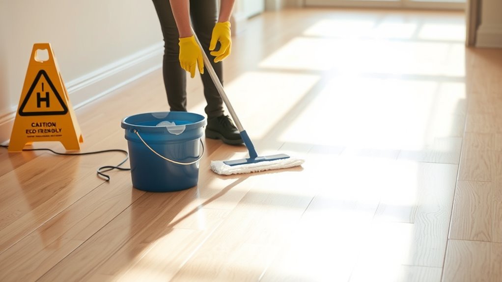 safety first during cleaning