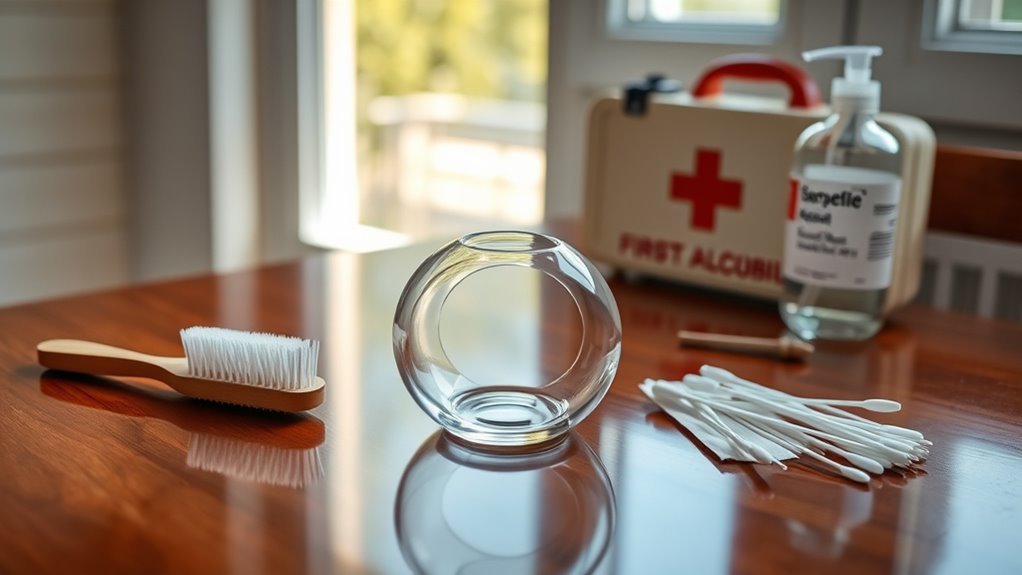 safety first during cleaning