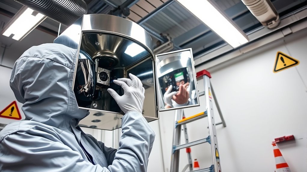 safety first during cleaning