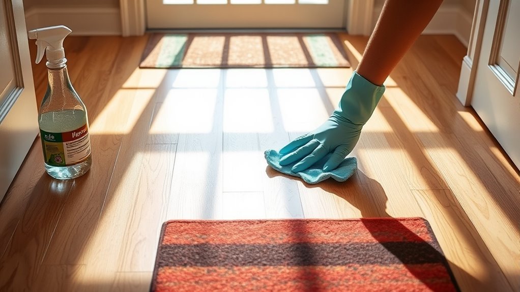safety first during cleaning