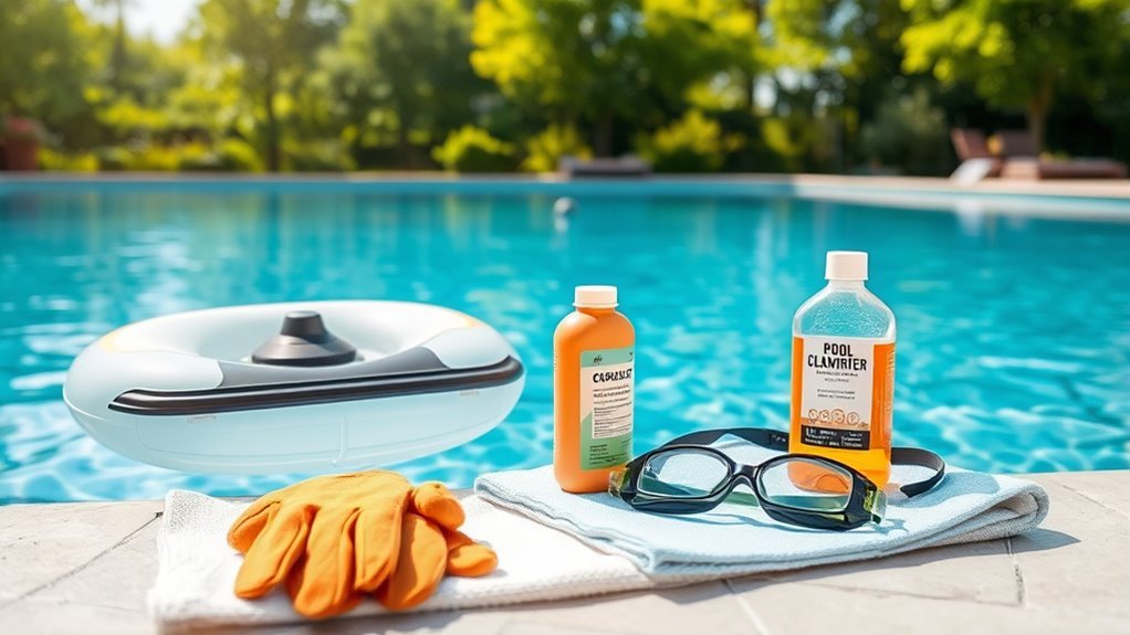 safety first in pool cleaning