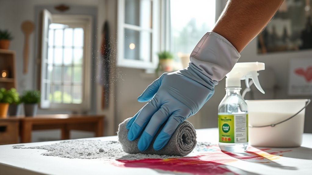 safety first when cleaning