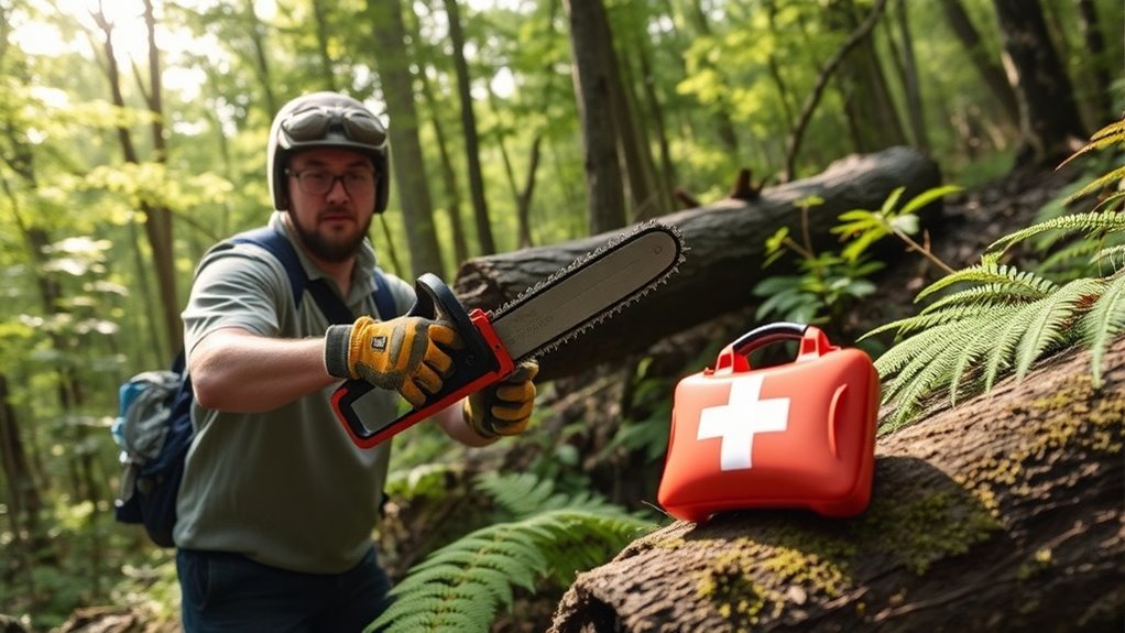 safety first while clearing