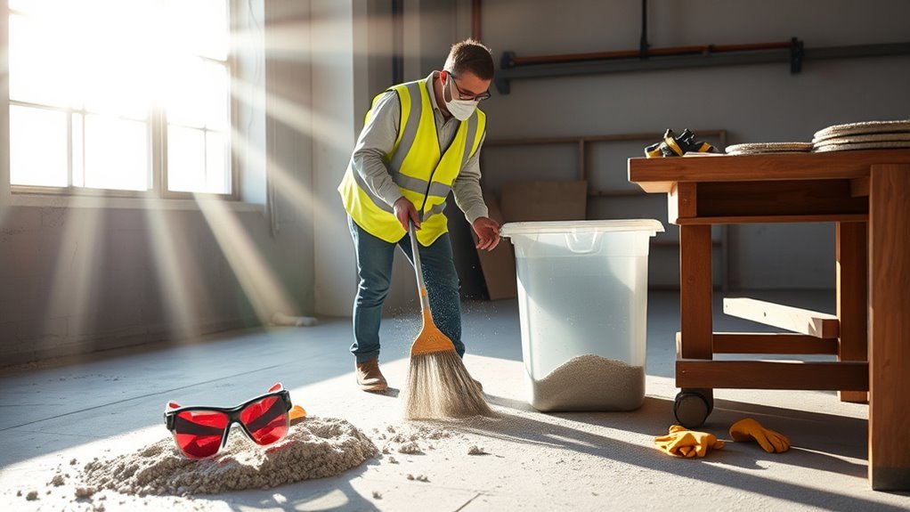 safety gear for dust cleanup