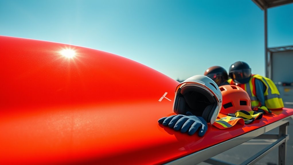 safety measures for clear coating
