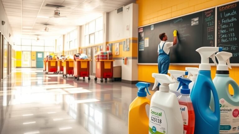 school cleaning service costs