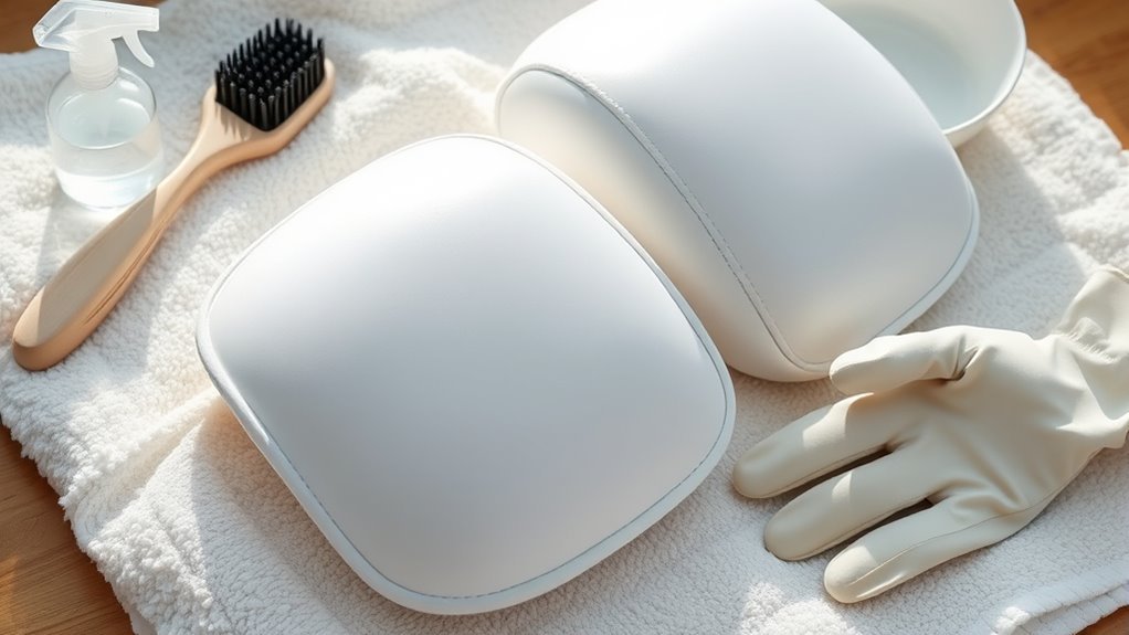 shoulder pad cleaning preparation