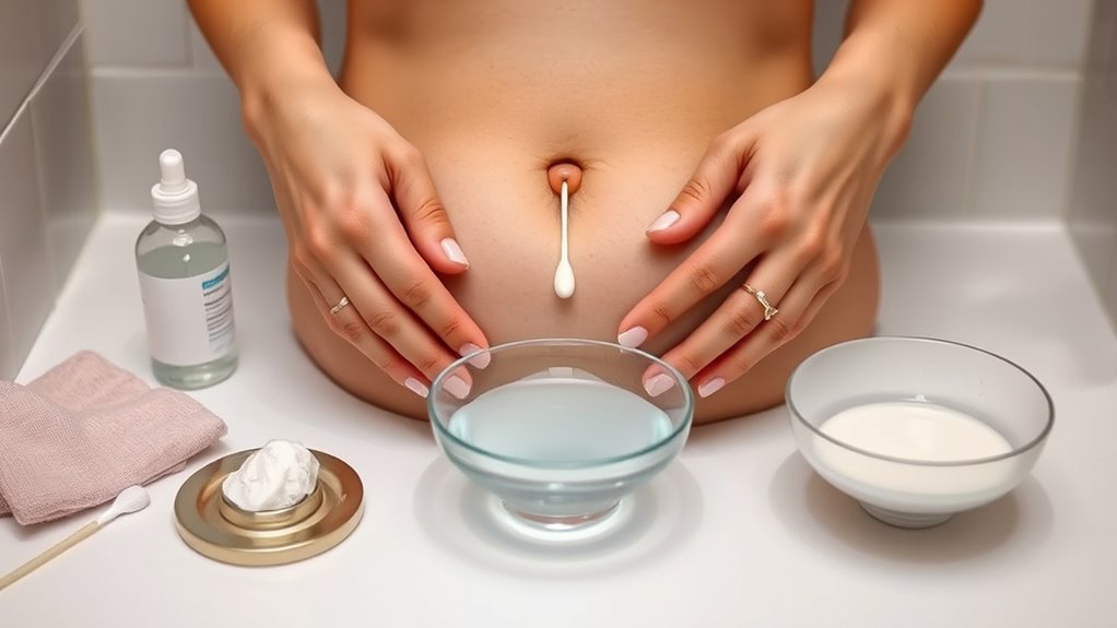 supplies for belly button cleaning