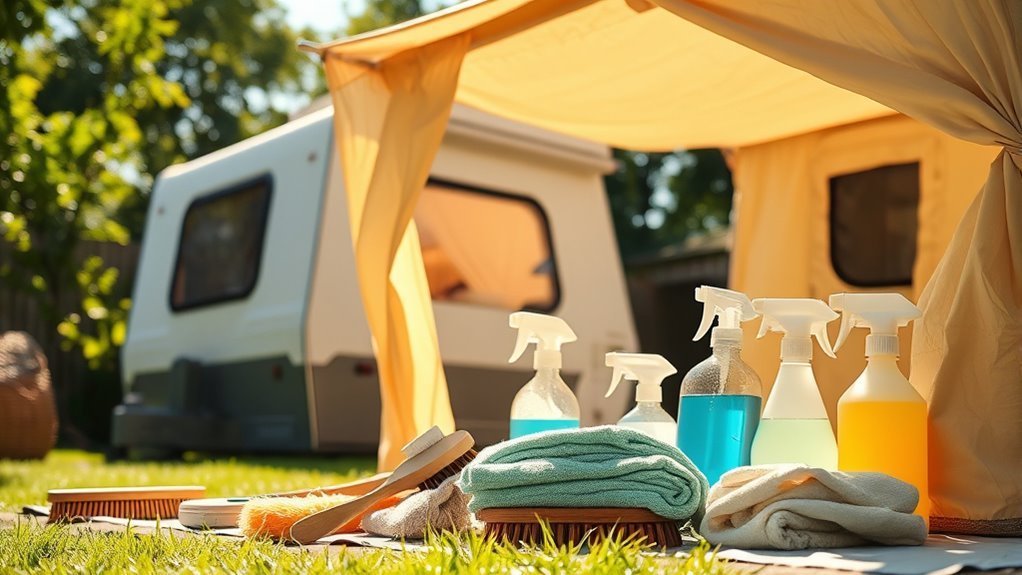 thorough camper cleaning preparation