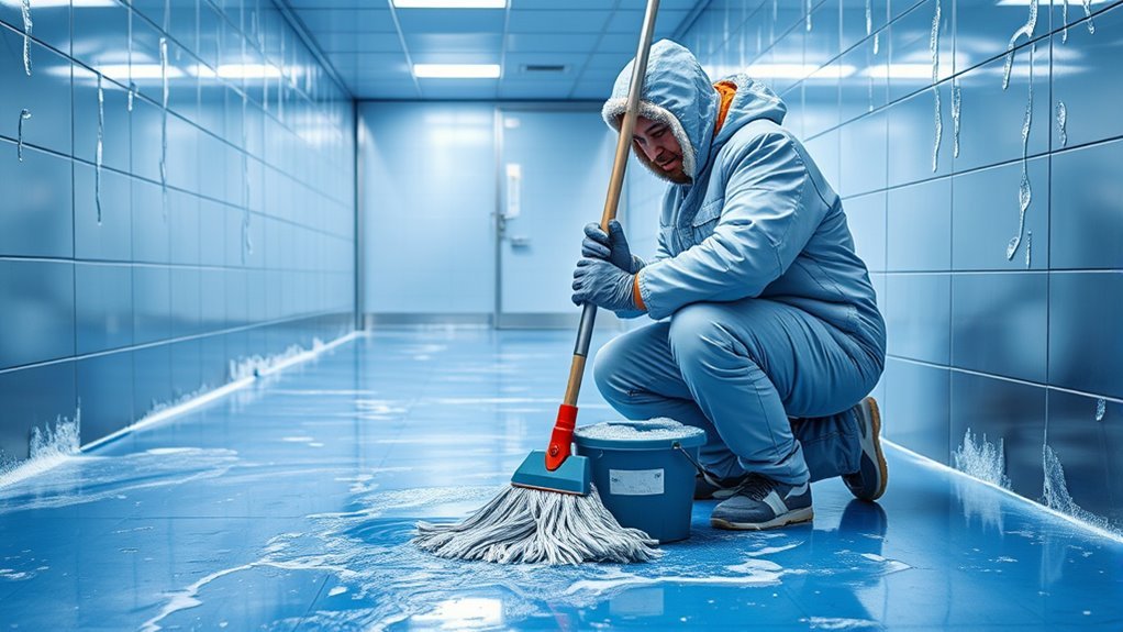 walk in freezer cleaning guidelines