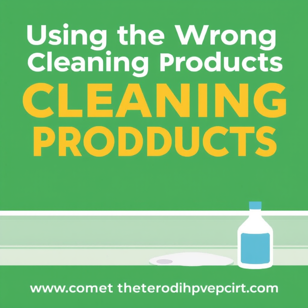 Using the Wrong Cleaning Products - Common mistakes when cleaning baseboards
