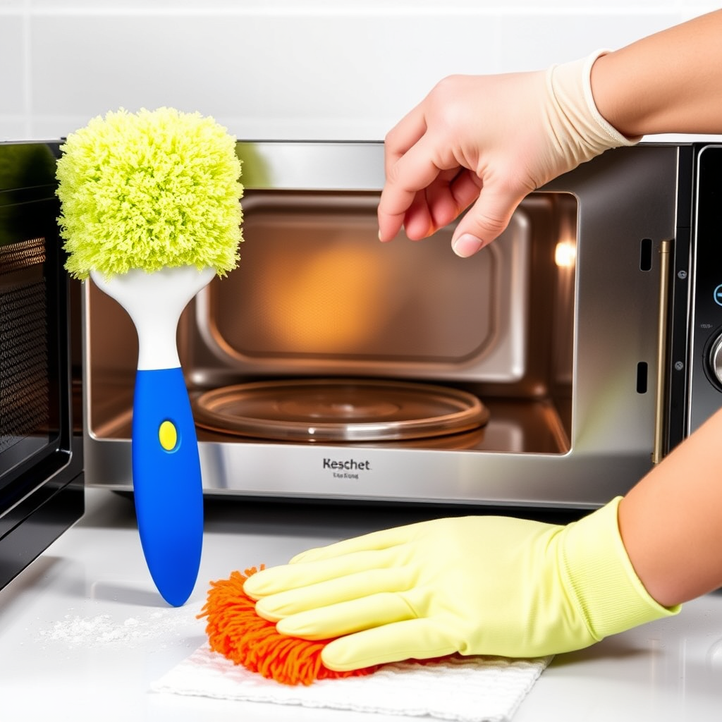 Powerful Scrubbing Tools - Essential tools for cleaning microwave