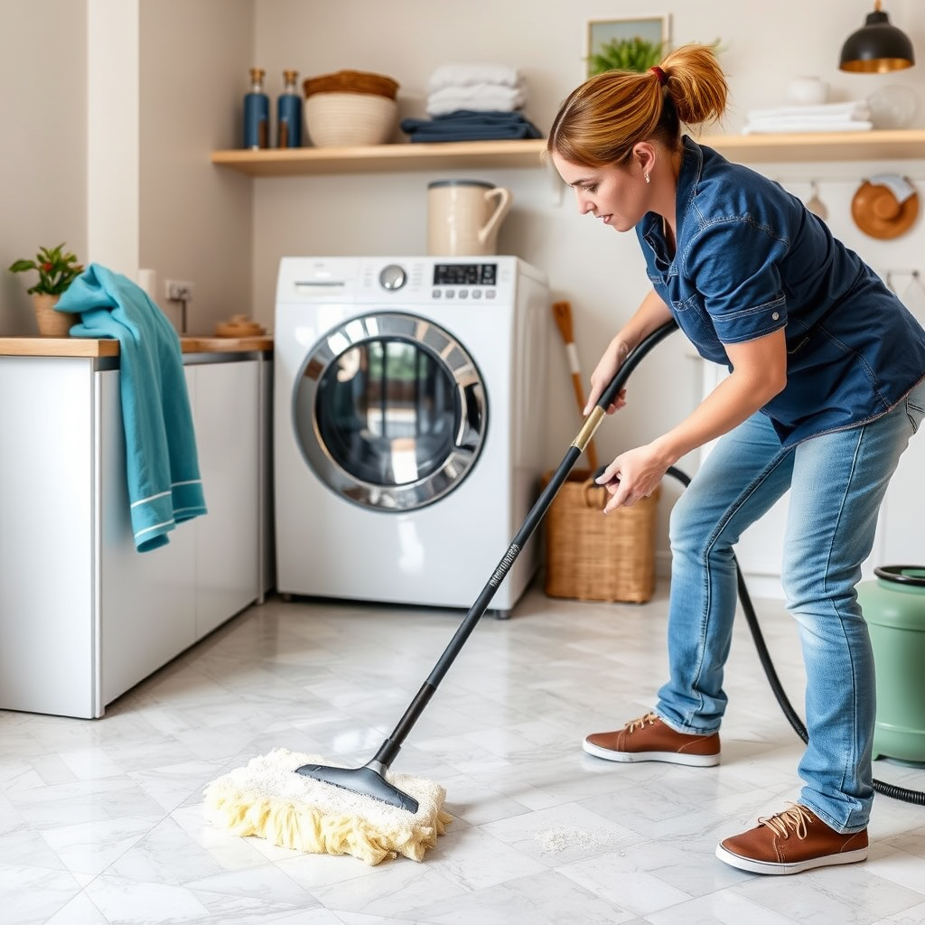 Deep Cleaning Techniques - How to clean laundry floors