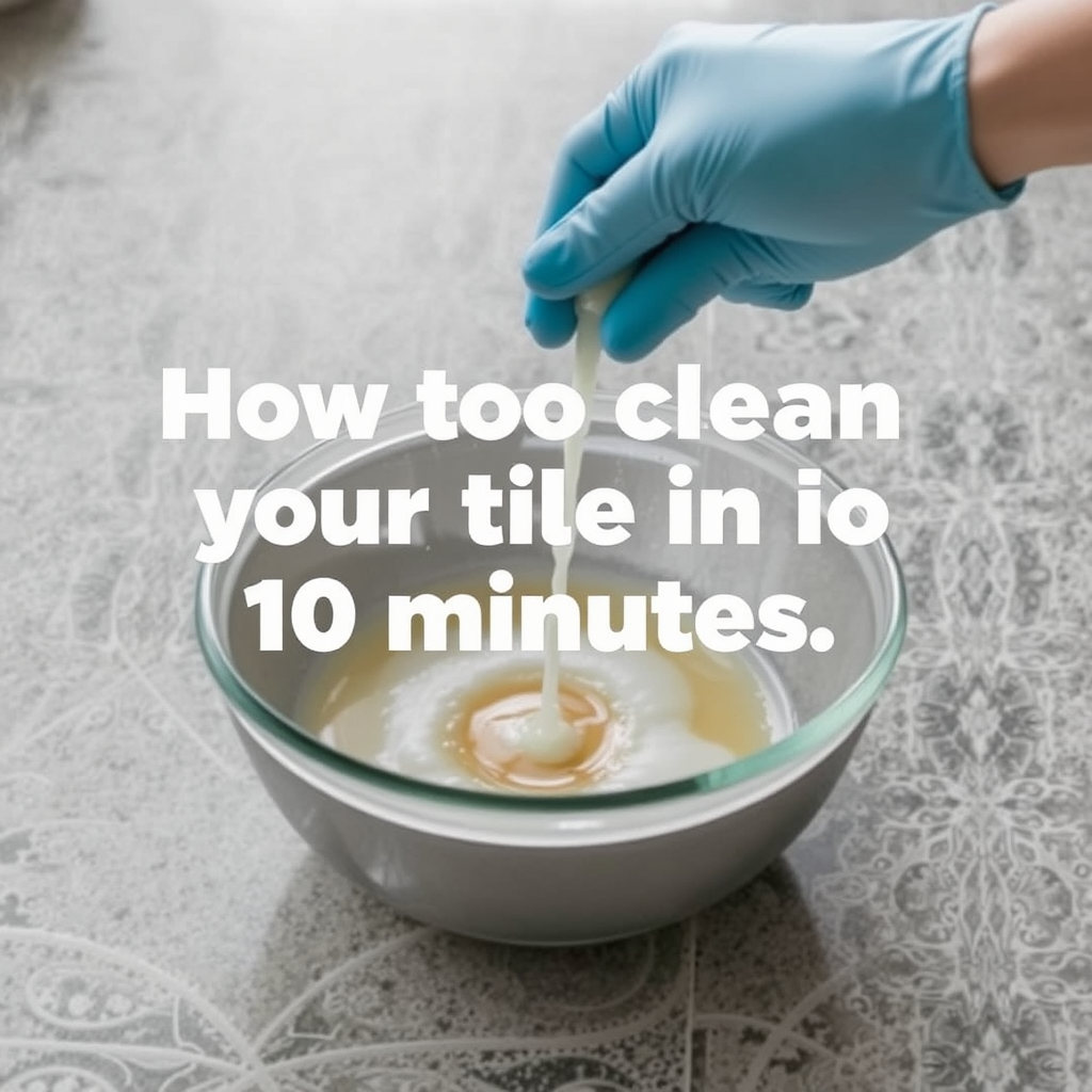 Mix Your Cleaning Solution Mix Your Cleaning Solution - How to clean your tile in 10 minutes