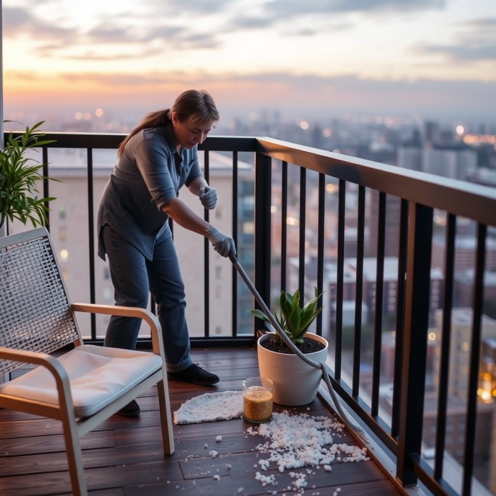 Ignoring Surface Materials - Mistakes to avoid when cleaning your balcony