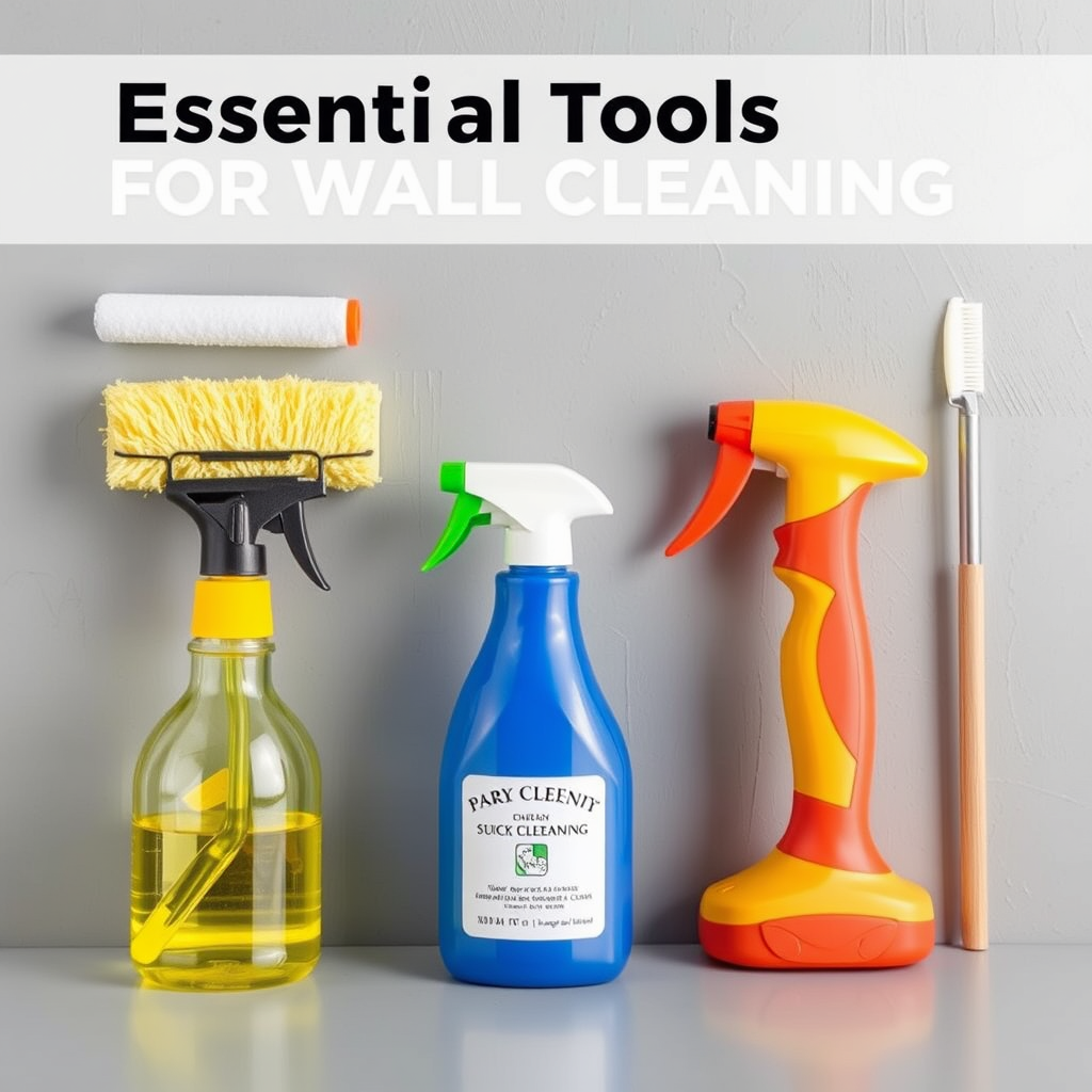 Essential Tools for Wall Cleaning - Pre-holiday cleaning checklist for walls
