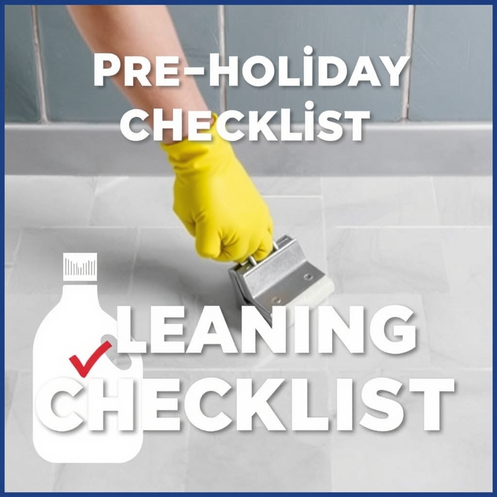 Proven Cleaning Solutions - Pre-holiday cleaning checklist for grout
