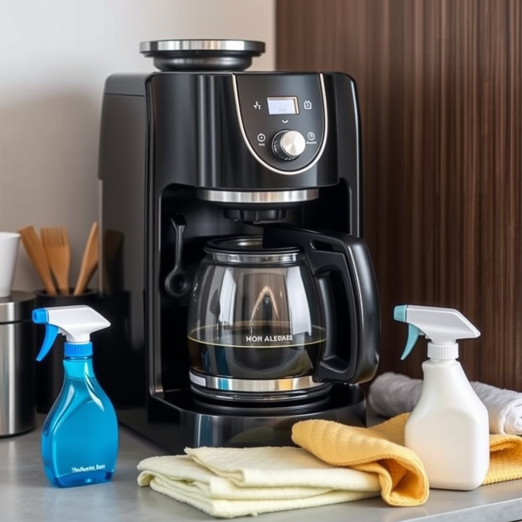 Essential Cleaning Supplies - Removing bedroom stains from coffee machine