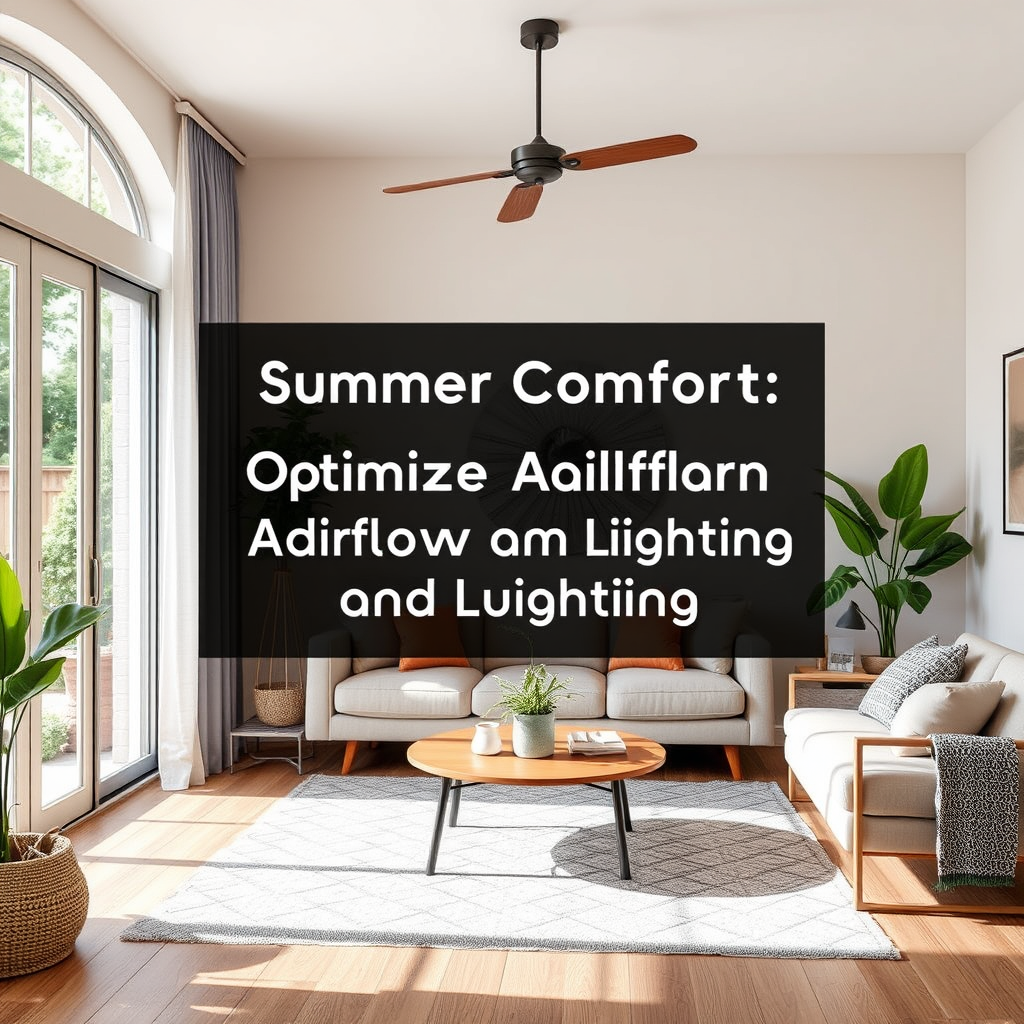 Summer Comfort: Optimize Airflow and Lighting - Seasonal maintenance tips for living room