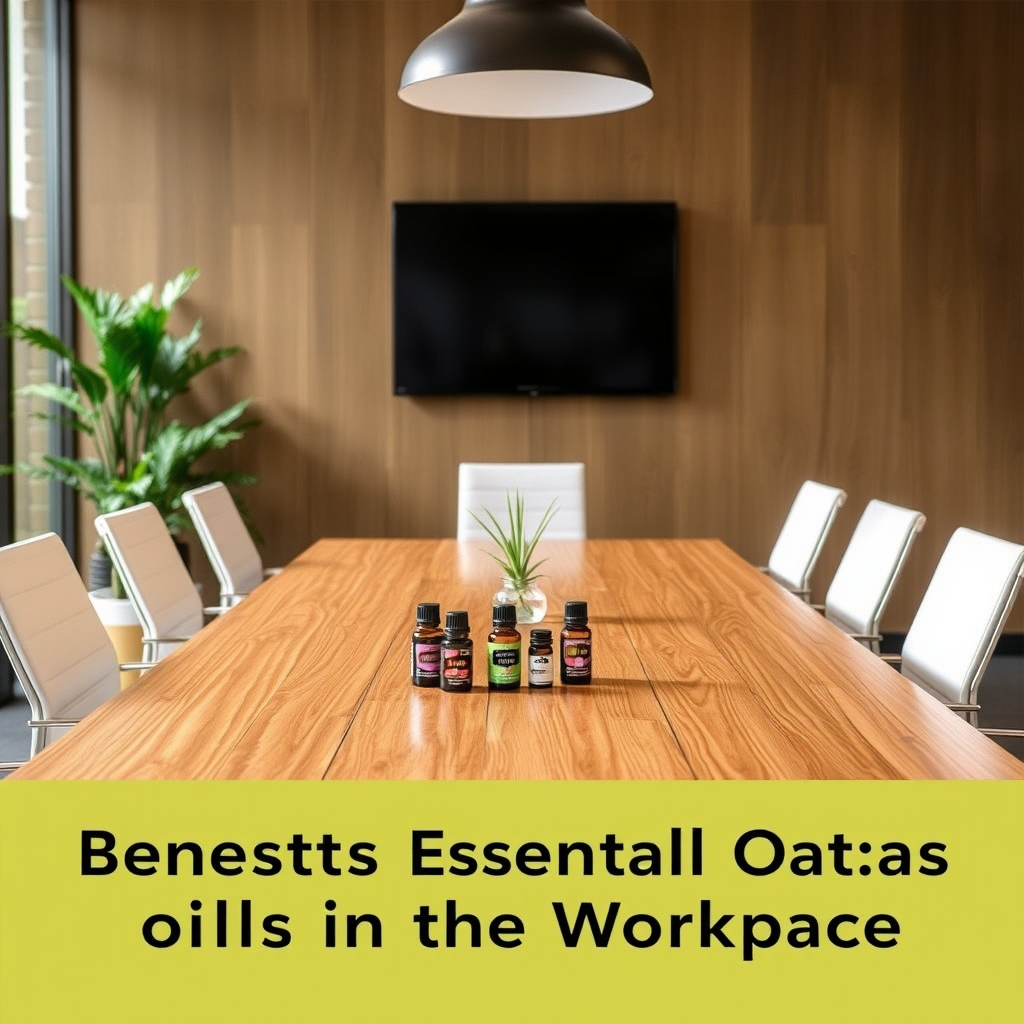 Benefits of Using Essential Oils in the Workplace - Using essential oils to clean conference table