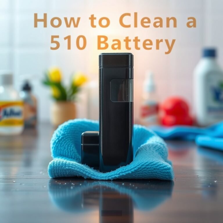 How to Clean a 510 Battery: A Simple Guide