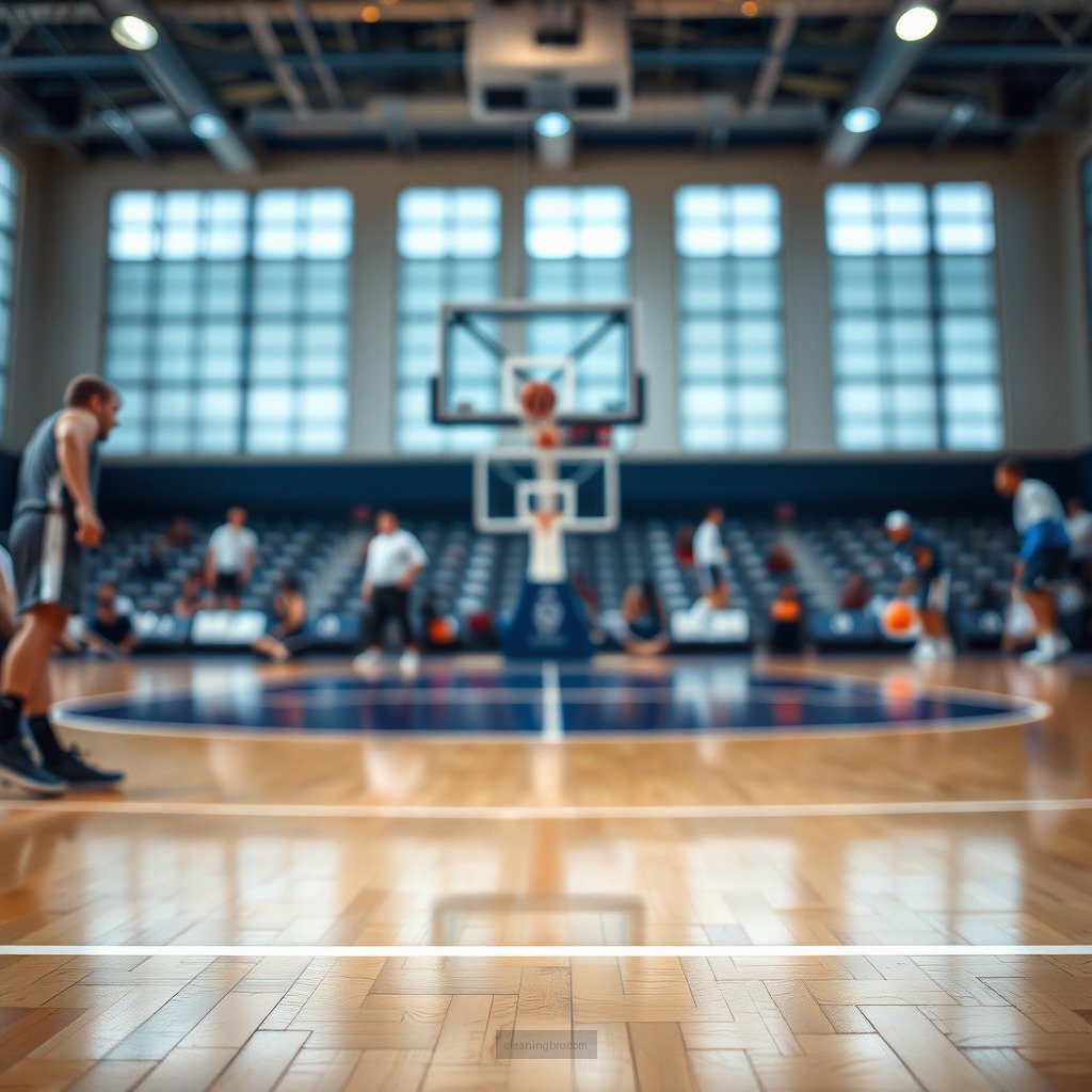 Sweep or Vacuum the Court - how to clean a basketball court