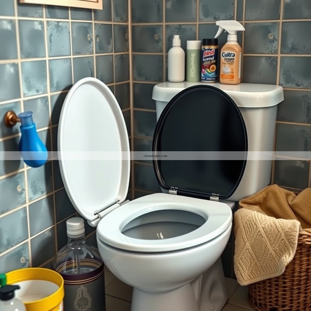 Essential Cleaning Supplies - how to clean a black toilet bowl