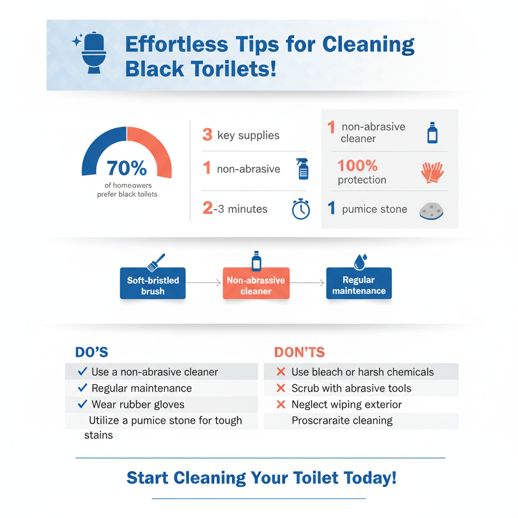 how to clean a black toilet bowl - Data Infographic and Statistics
