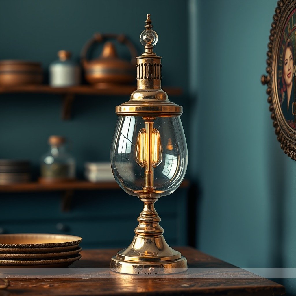 Polish for Extra Shine - how to clean a brass lamp