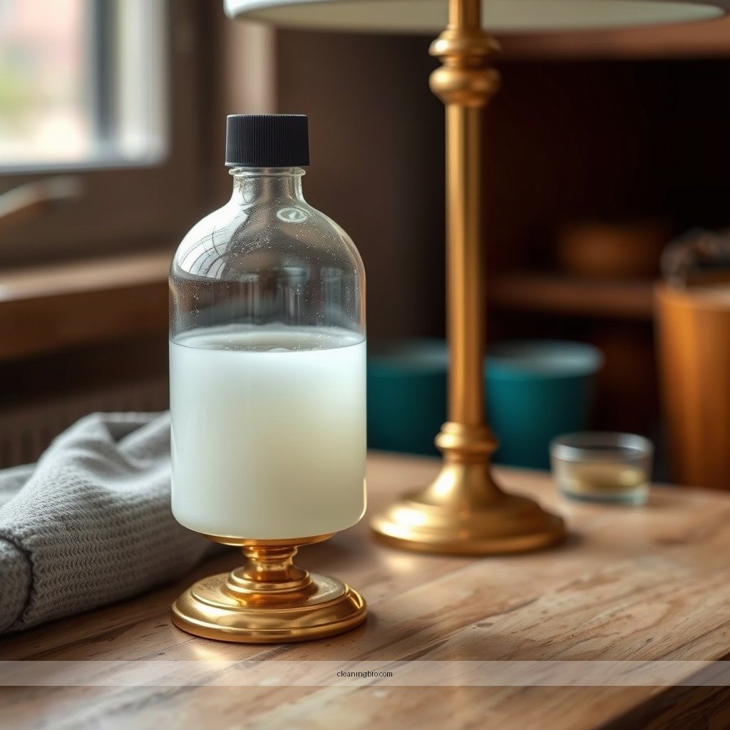 Prepare the Cleaning Solution - how to clean a brass lamp