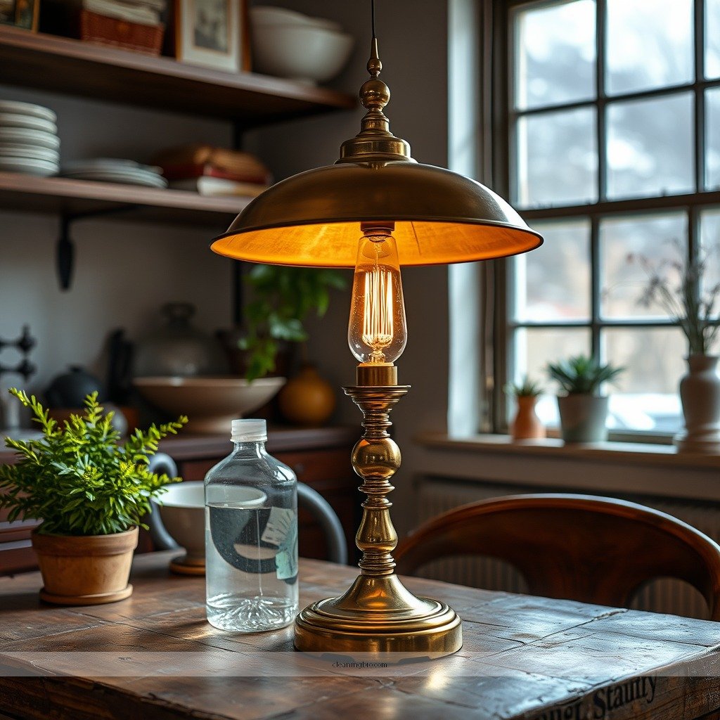 Regular Maintenance Tips - how to clean a brass lamp