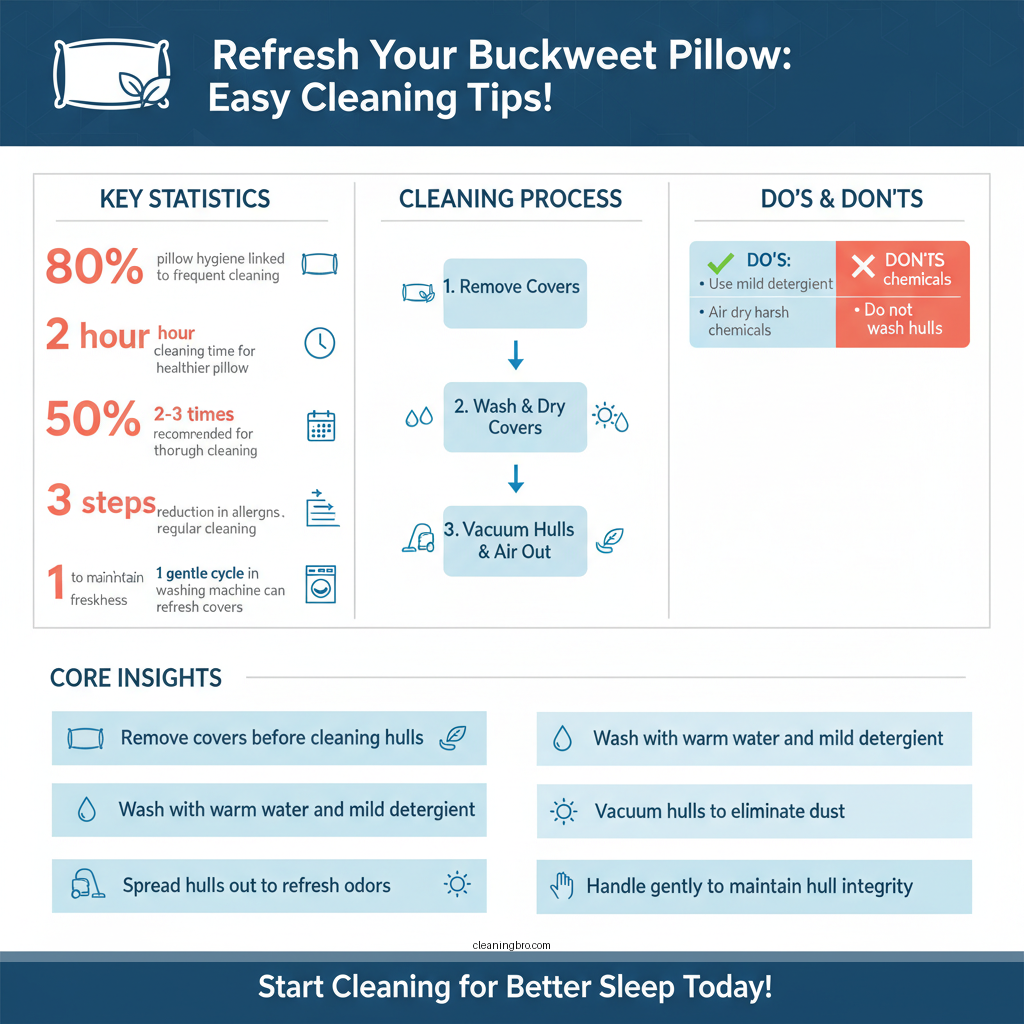 how to clean a buckwheat pillow - Data Infographic and Statistics