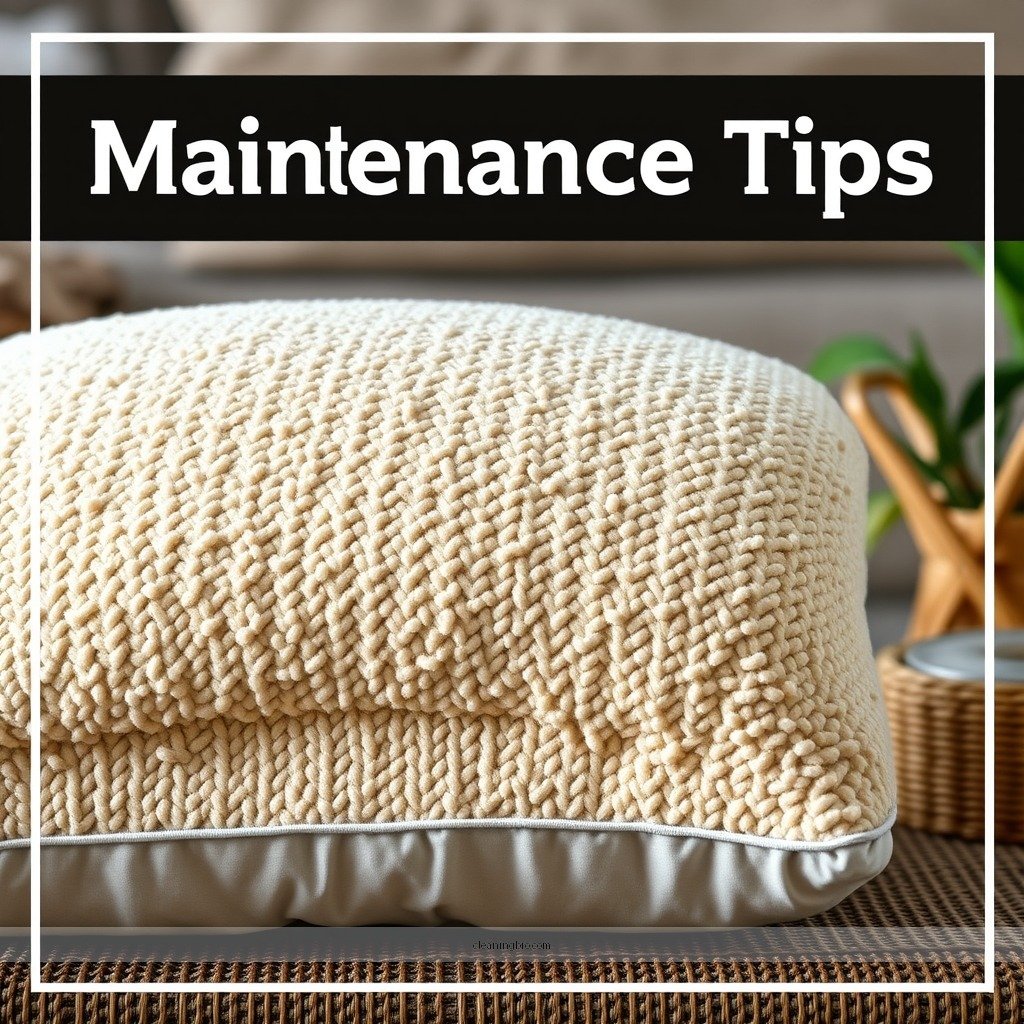 Maintenance Tips - how to clean a buckwheat pillow
