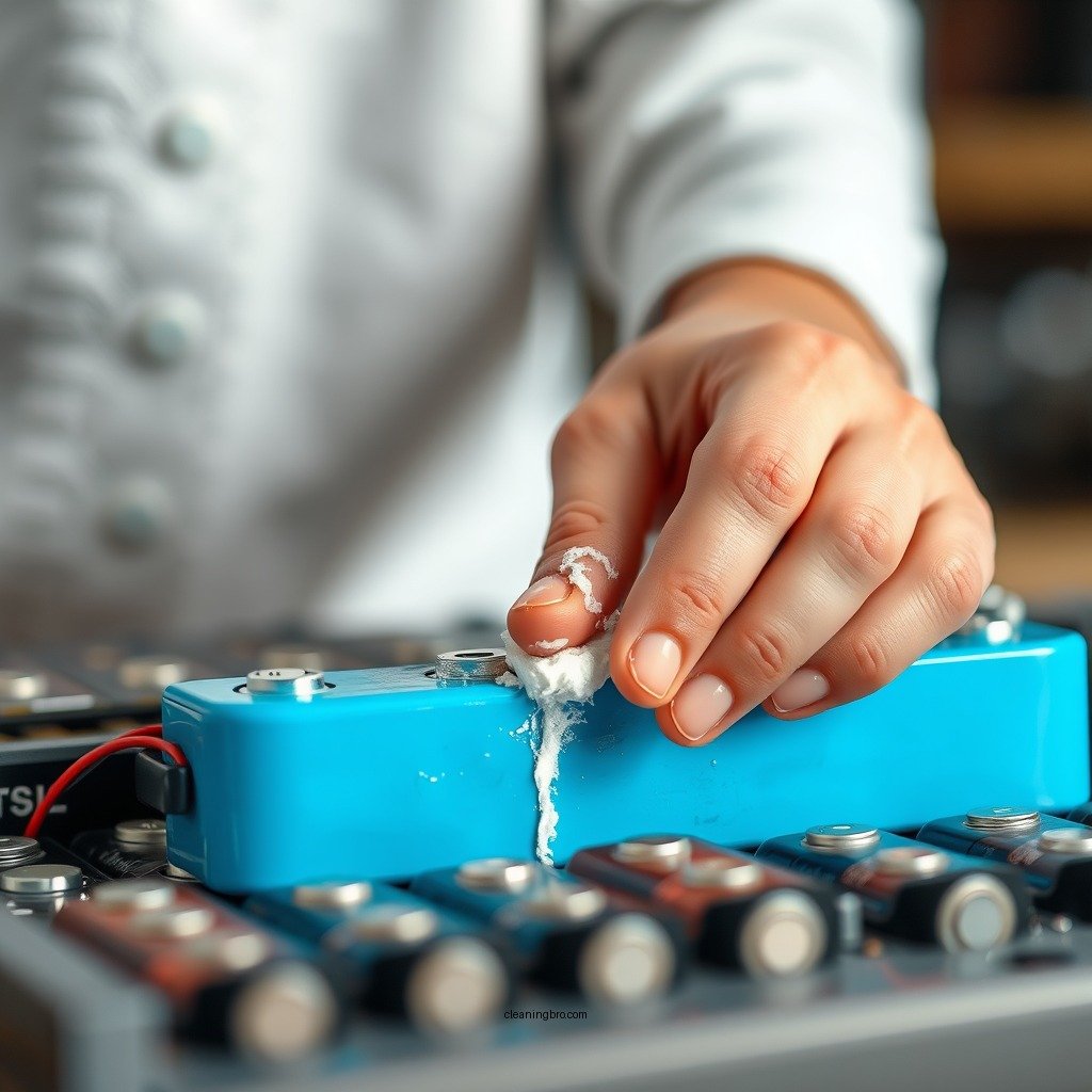 Step-by-Step Cleaning Process - how to clean batteries with baking soda
