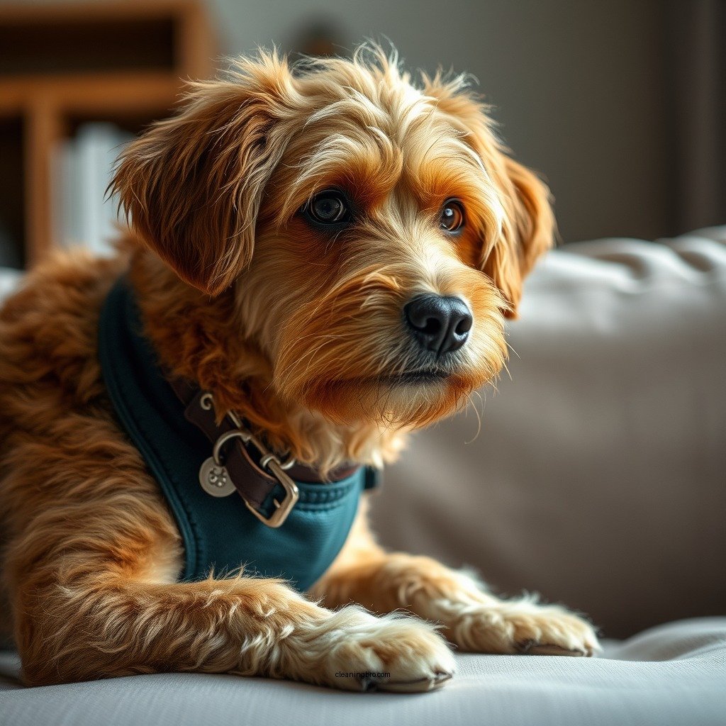 Blotting the Area - dog peed on sofa how to clean