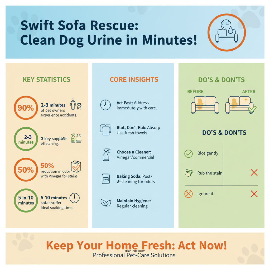 dog peed on sofa how to clean - Data Infographic and Statistics