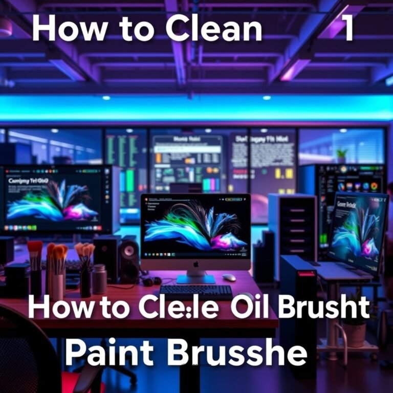 How to Clean Oil Paint Brushes: Effective Techniques
