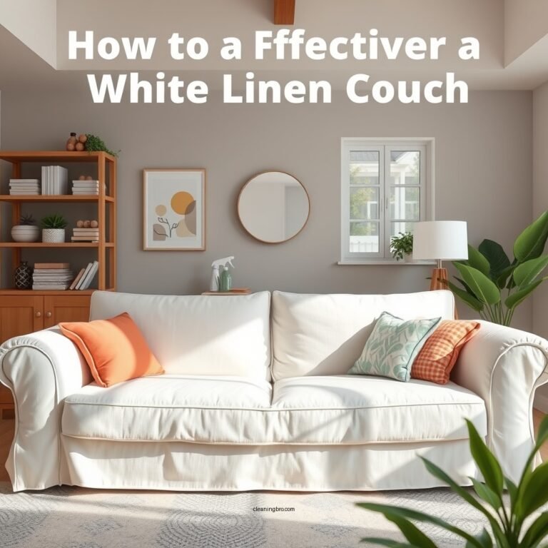 How to Effectively Clean a White Linen Couch